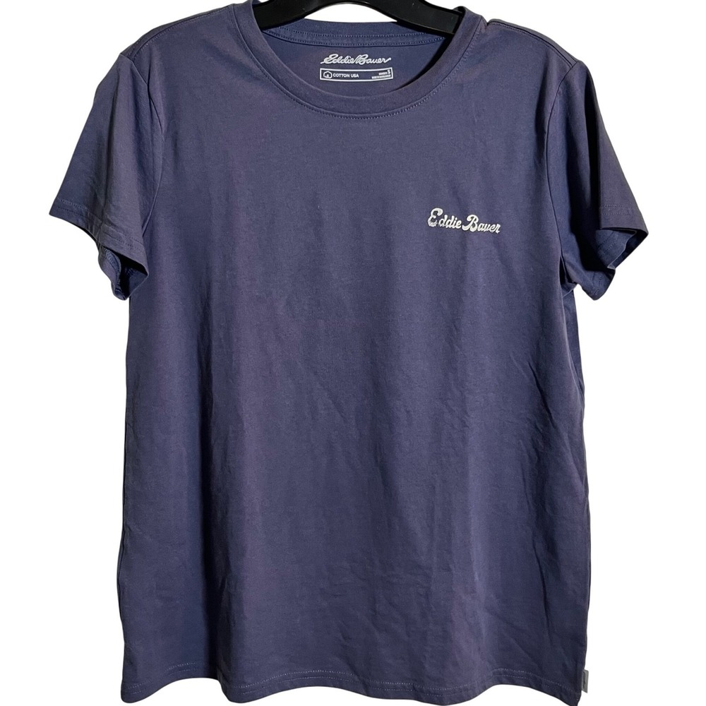 Eddie Bauer Women's Graphic T-Shirt Live Your Adventure Hiking Outdoors Size‎ S